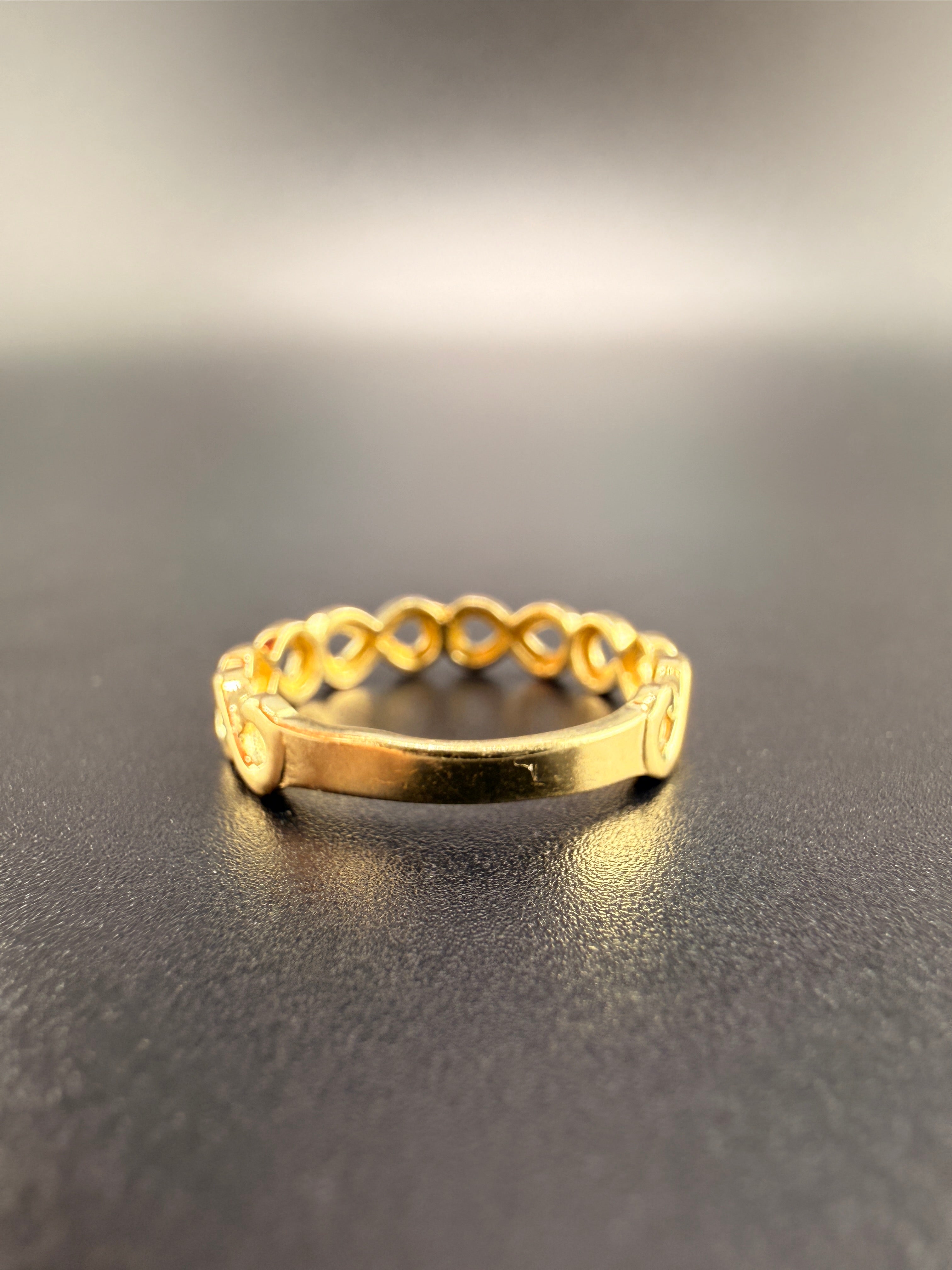 10K Gold Infinity Ring for Women – 1.6g Minimalist Love Symbol Ring Size 6.5 | Jewelry Connect