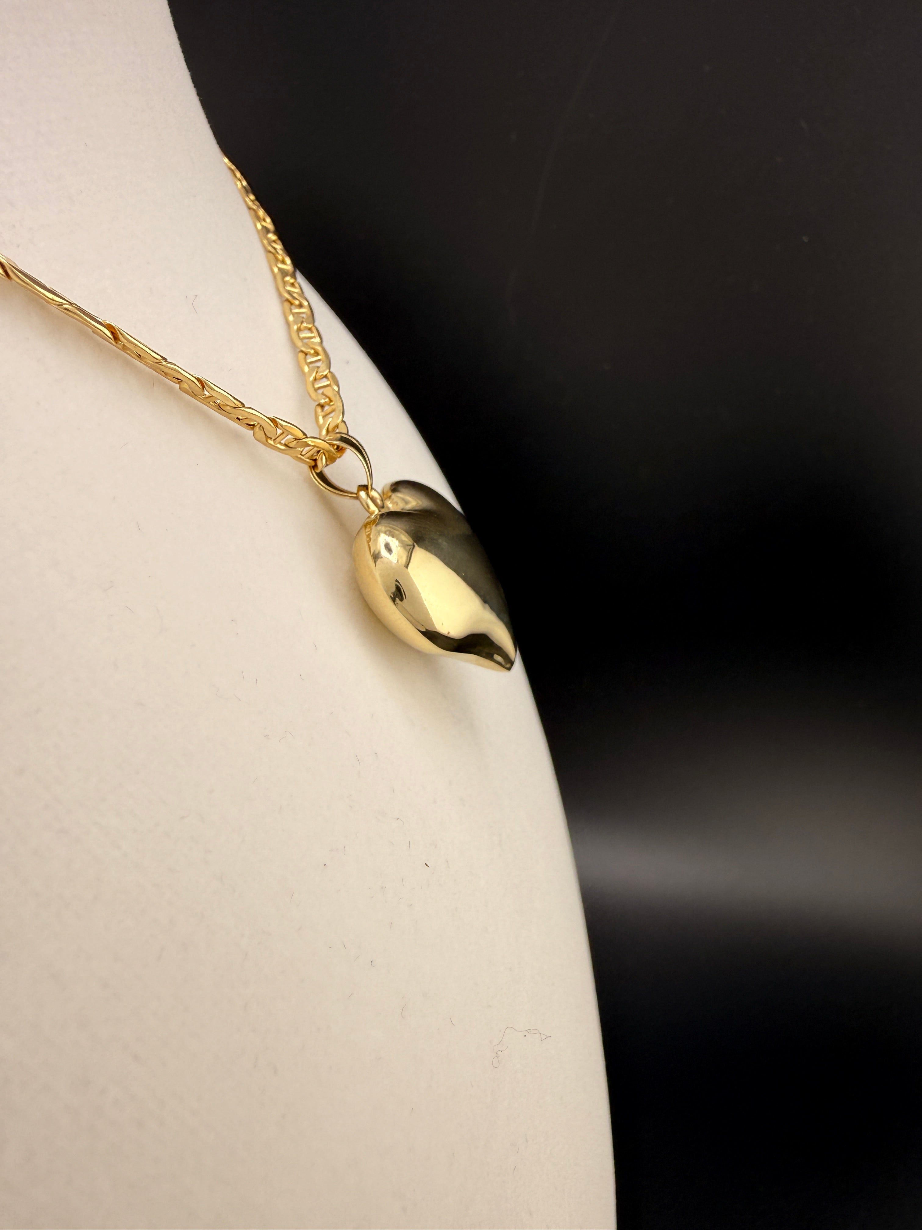 10K Solid Gold Heart Pendant – 3.7g Real Gold Love Pendant | Jewelry Connect Wholesale Price