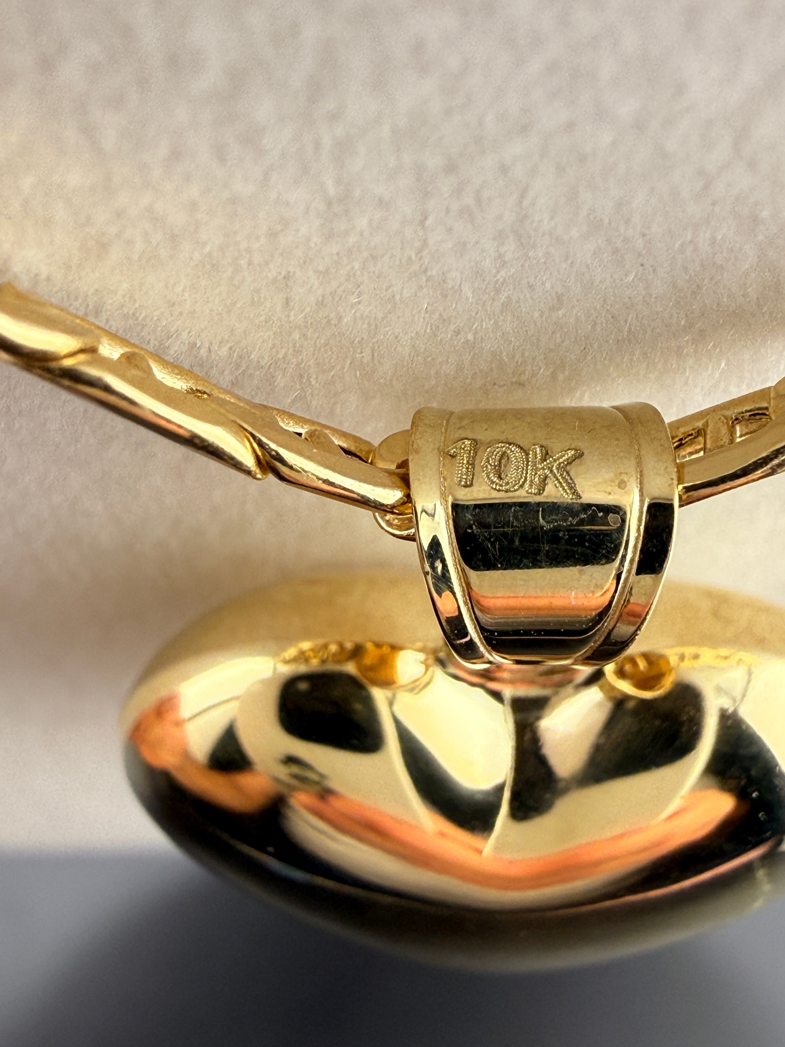 10K Gold Heart Pendant (2.5g) – Solid Yellow Gold Love Heart Necklace Charm | Jewelry Connect Wholesale Price