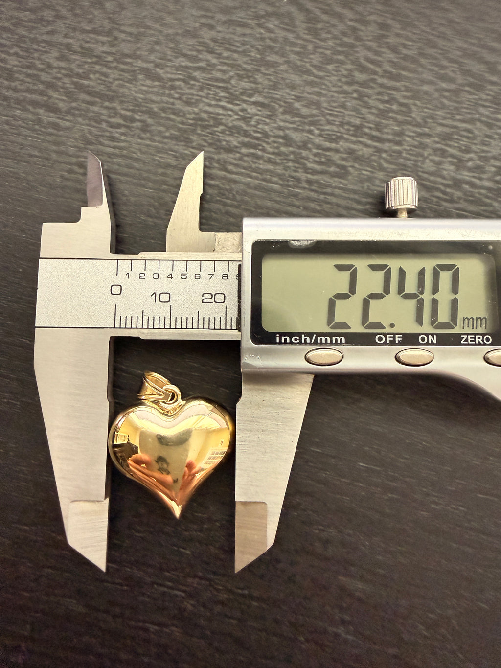 10K Gold Heart Pendant (2.5g) – Solid Yellow Gold Love Heart Necklace Charm | Jewelry Connect Wholesale Price
