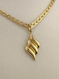 10K Solid Gold Twisted Pendant – 1.7g Diamond-Cut Twisted Gold Pendant | Wholesale Price Jewelry