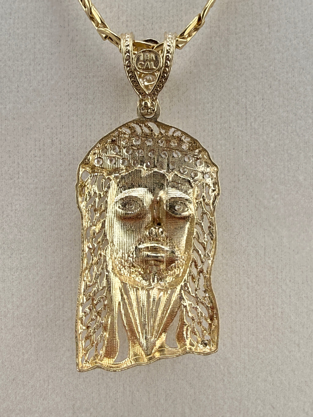 10K Gold Jesus Pendant – Solid Gold (5.4g) | Wholesale Jewelry Price