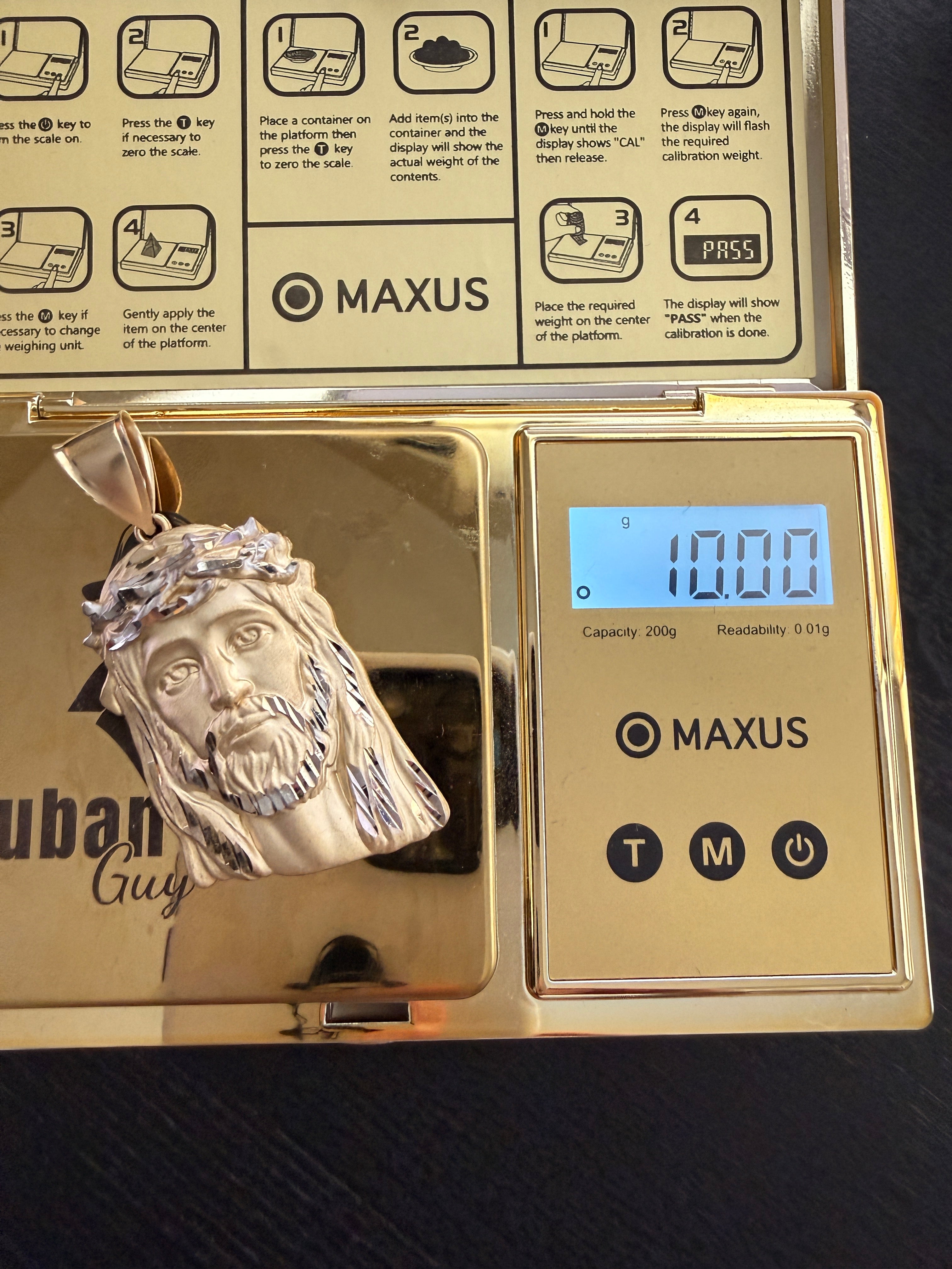 10K Gold Jesus Pendant – 10 Grams | Wholesale Price