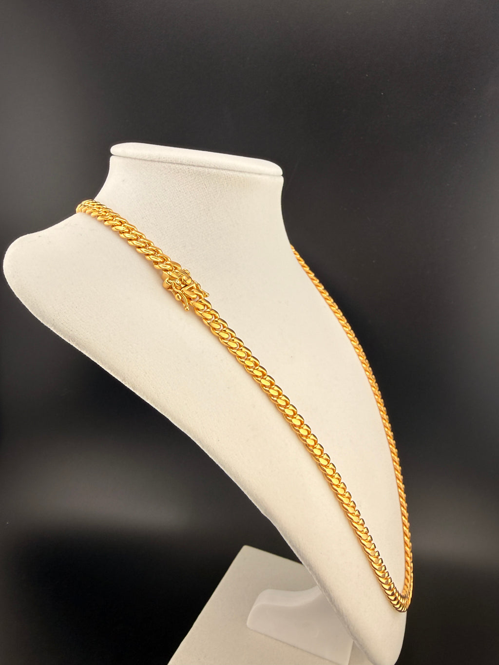 6.2mm Cuban Link Necklace – Solid 925 Sterling Silver w/ 14K Gold Bond – 22” Heavy Cuban Chain (54.4g)