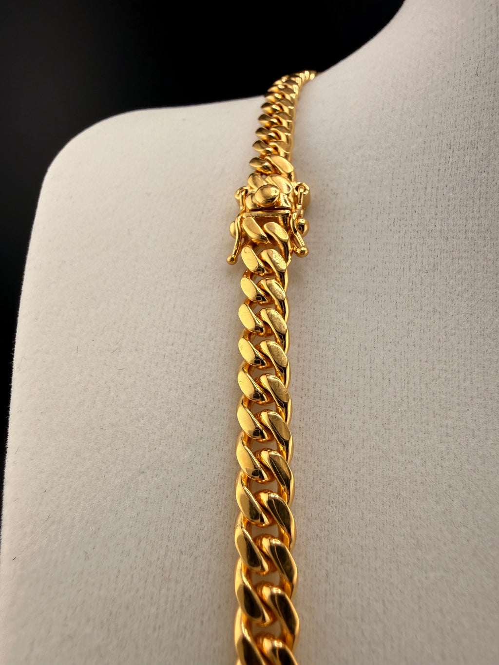 6.2mm Cuban Link Necklace – Solid 925 Sterling Silver w/ 14K Gold Bond – 22” Heavy Cuban Chain (54.4g)