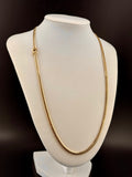 14K Solid Gold Cuban Link Chain — 22 Inches