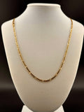 14K Solid Gold 3.15MM Figaro Chain — 24 Inches