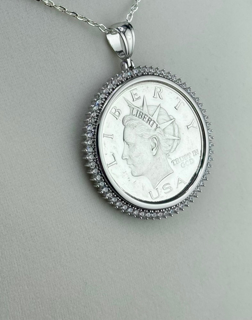 Pure Silver $10 Coin Pendant