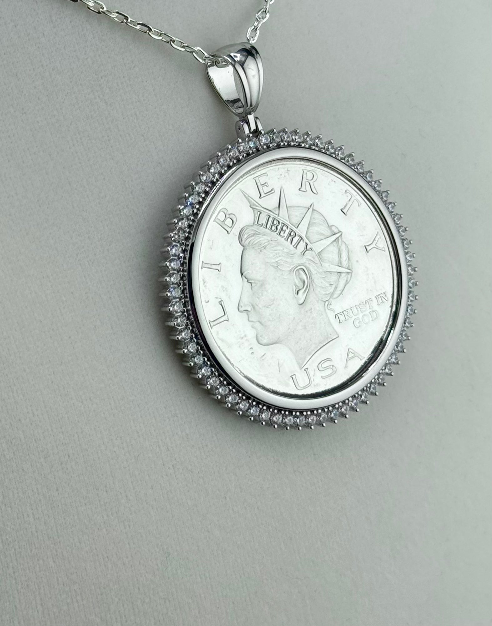 Pure Silver $10 Coin Pendant
