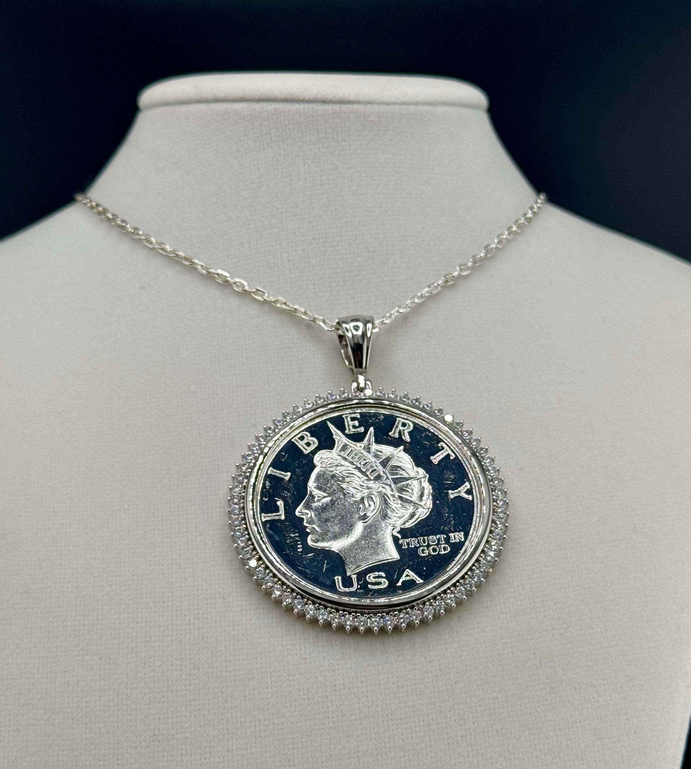 Pure Silver $10 Coin Pendant
