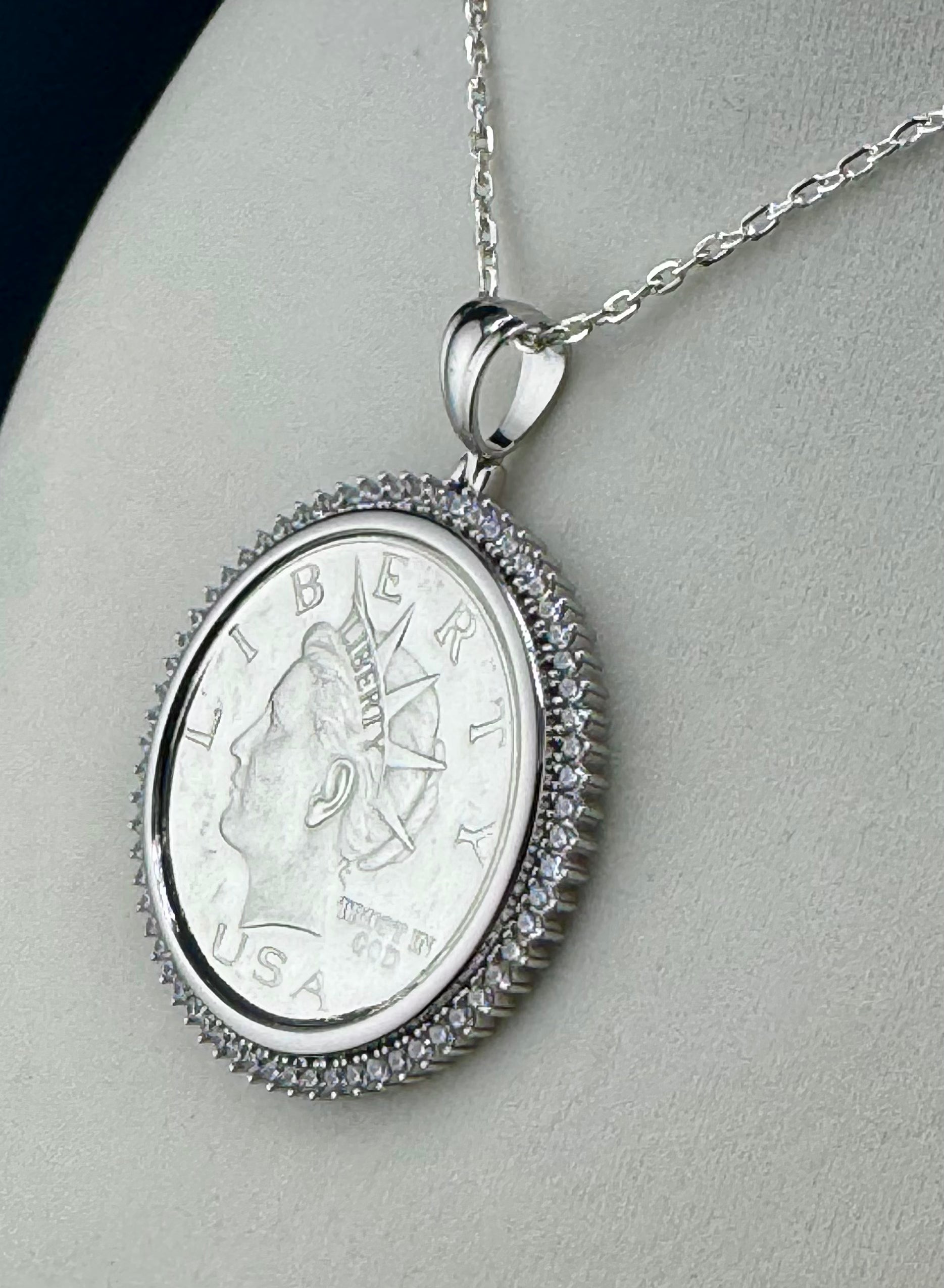 Pure Silver $10 Coin Pendant