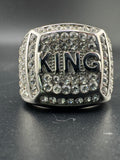 CZ Diamond “KING” Stainless Steel Ring – 20.4mm Wide, Size 10
