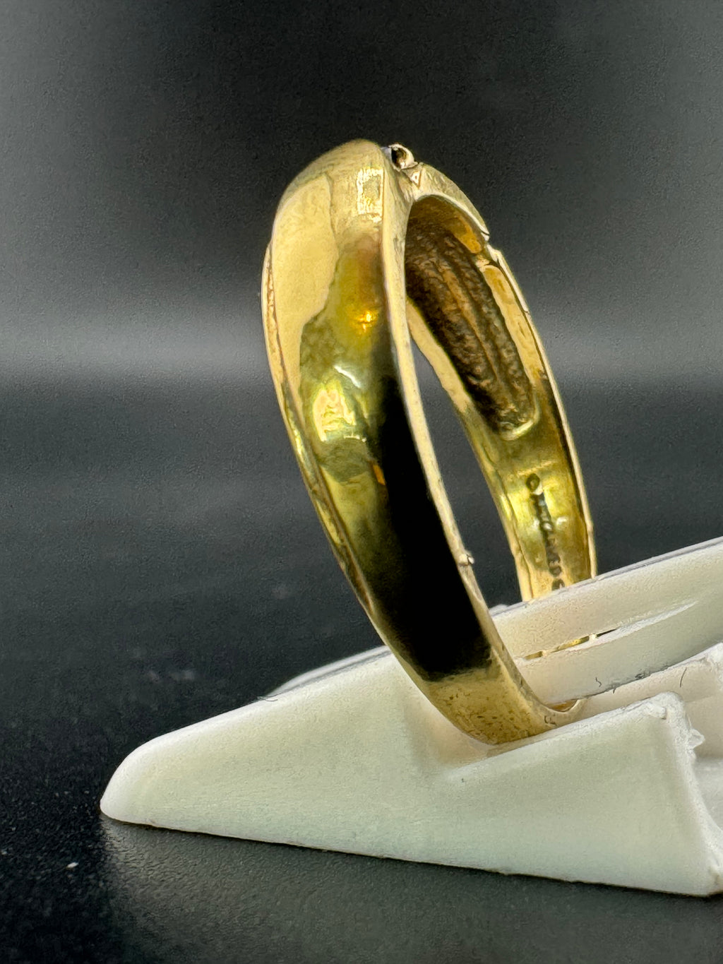 Gold Plated 925 Sterling Silver Men's Wedding Band – Blue Sapphire Accent, Size 9