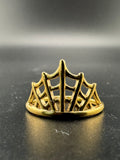 Gold Bonded Sterling Silver Spider Web Ring – Size 6.25, 2.06 Grams