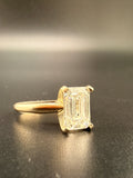 womens 14k white gold Lab grown solitare