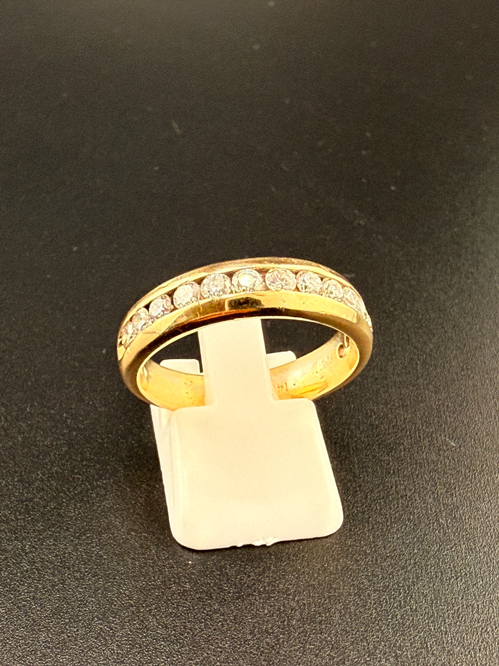 Mens diamond band  14k gold