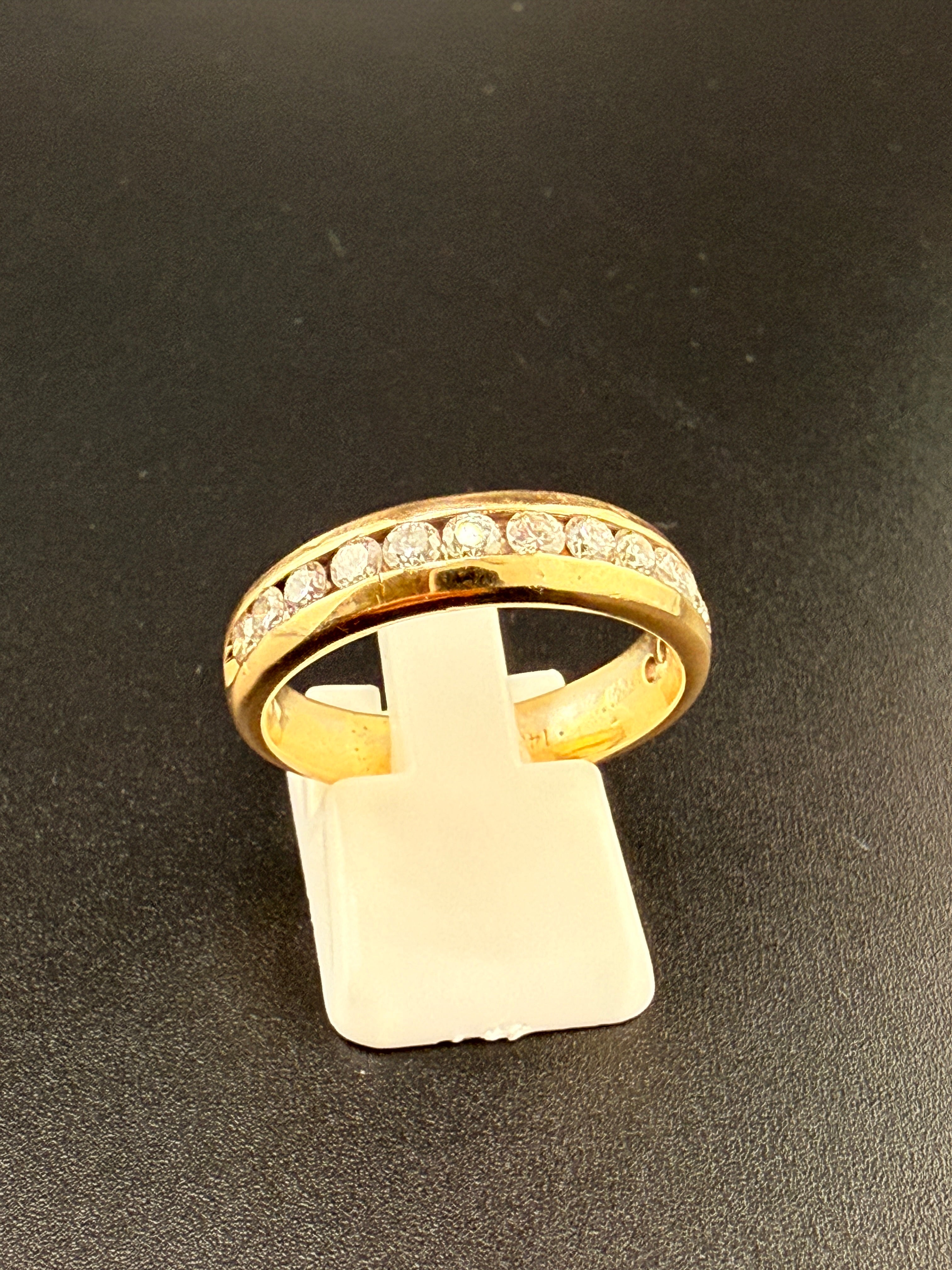Mens diamond band  14k gold