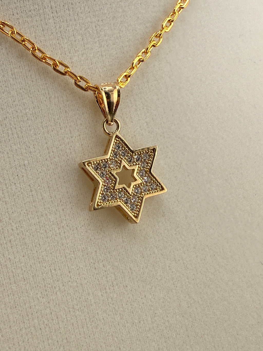 14K Gold Star Pendant