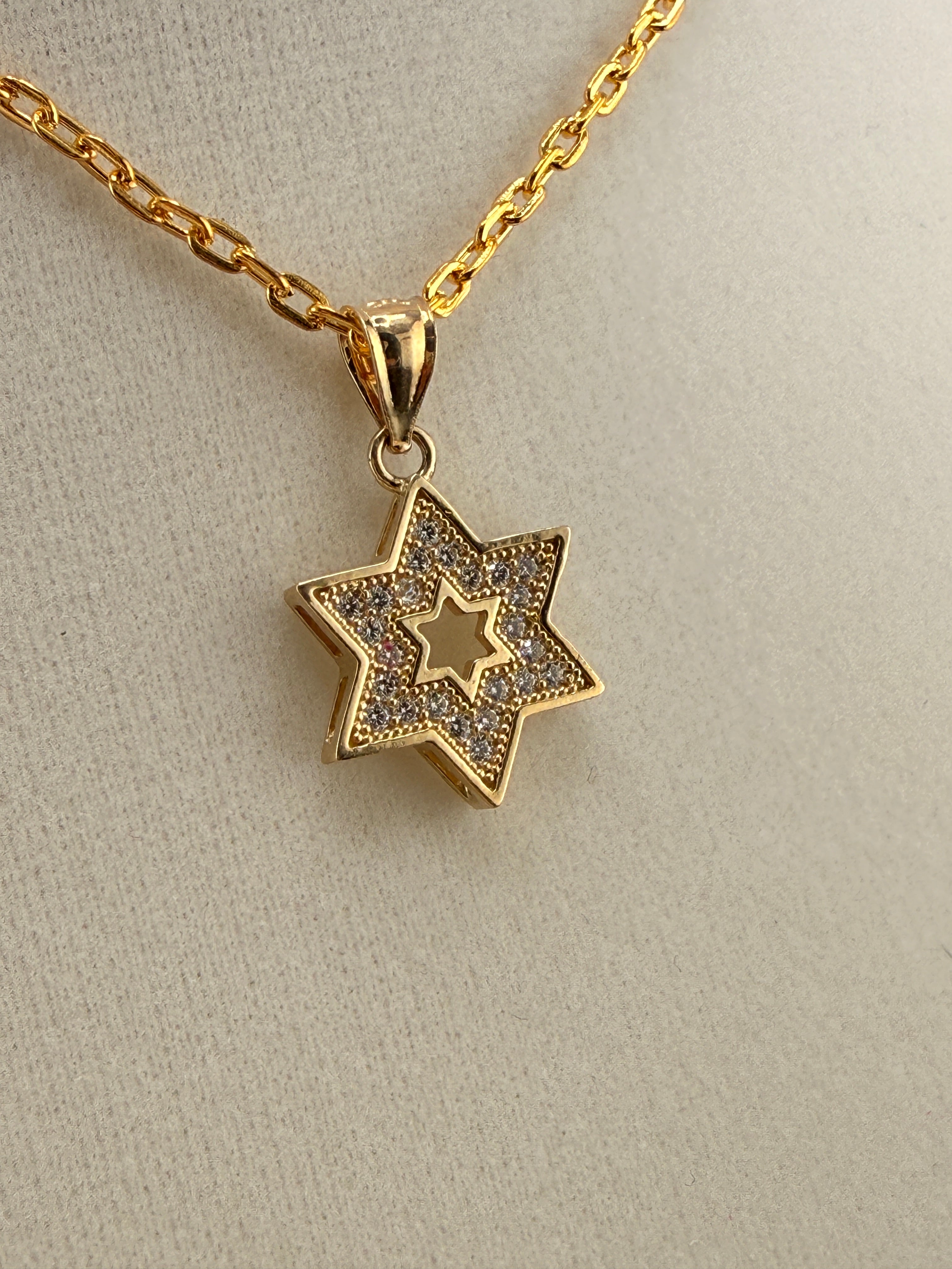 14K Gold Star Pendant