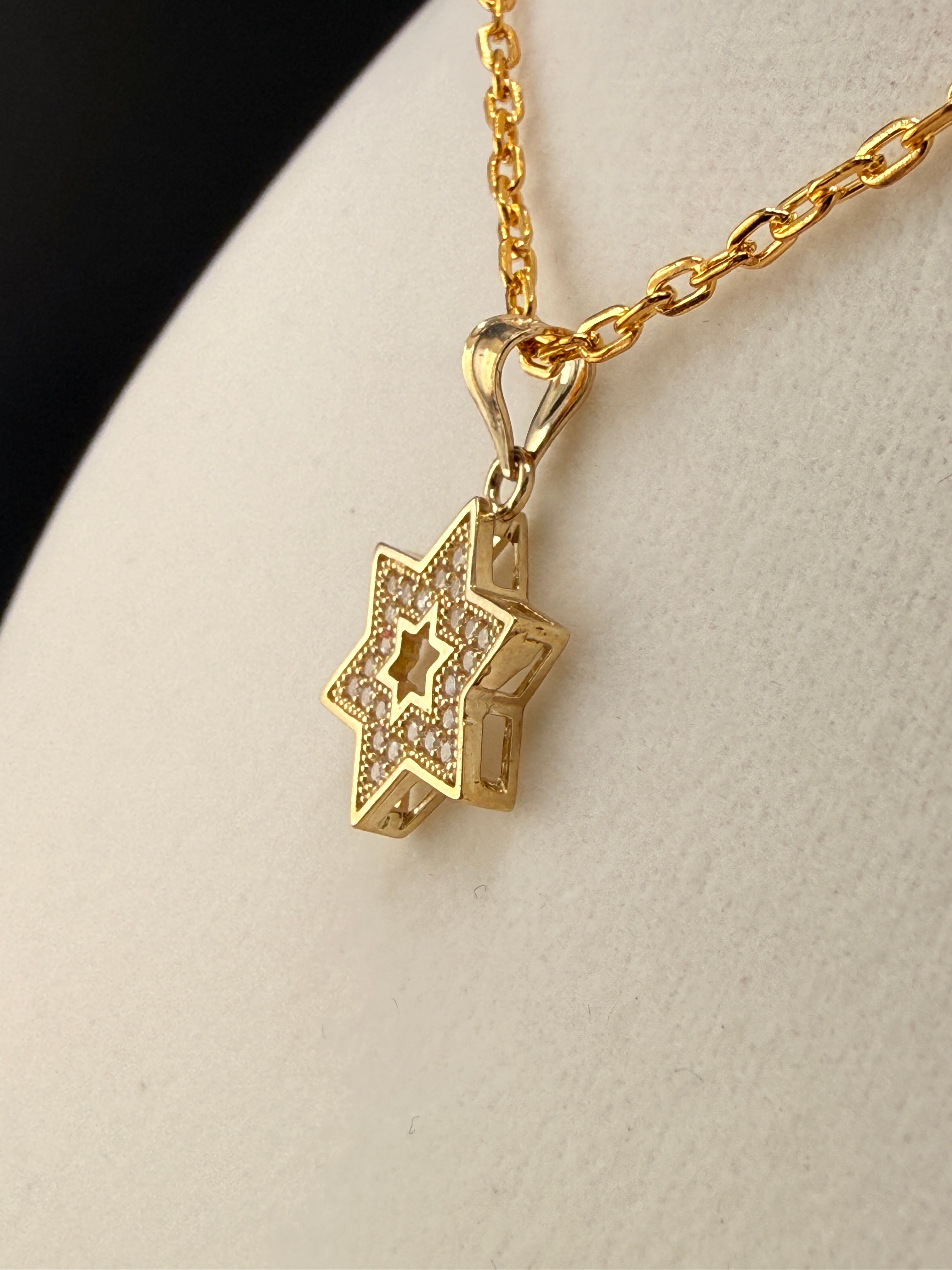 14K Gold Star Pendant