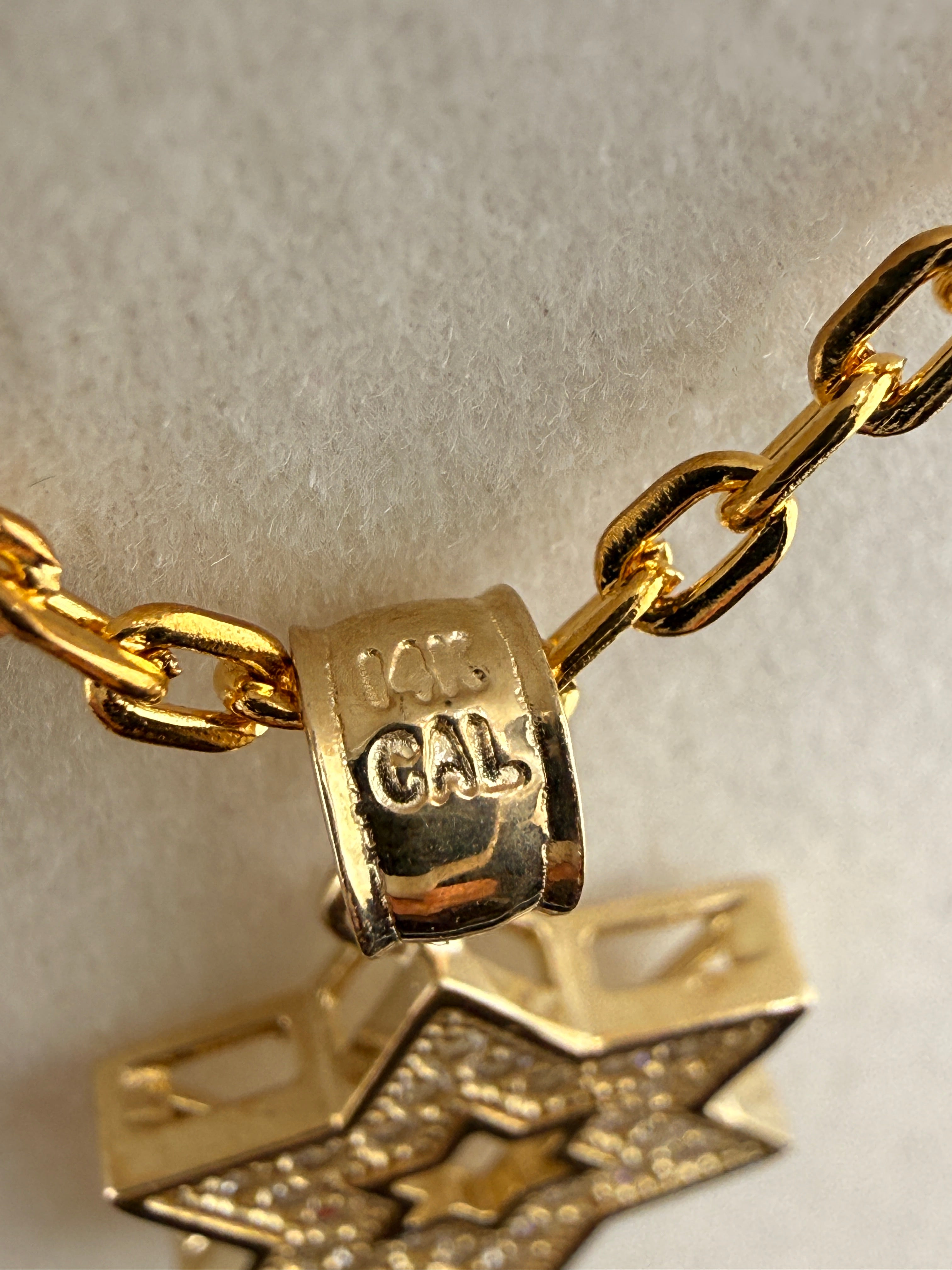 14K Gold Star Pendant