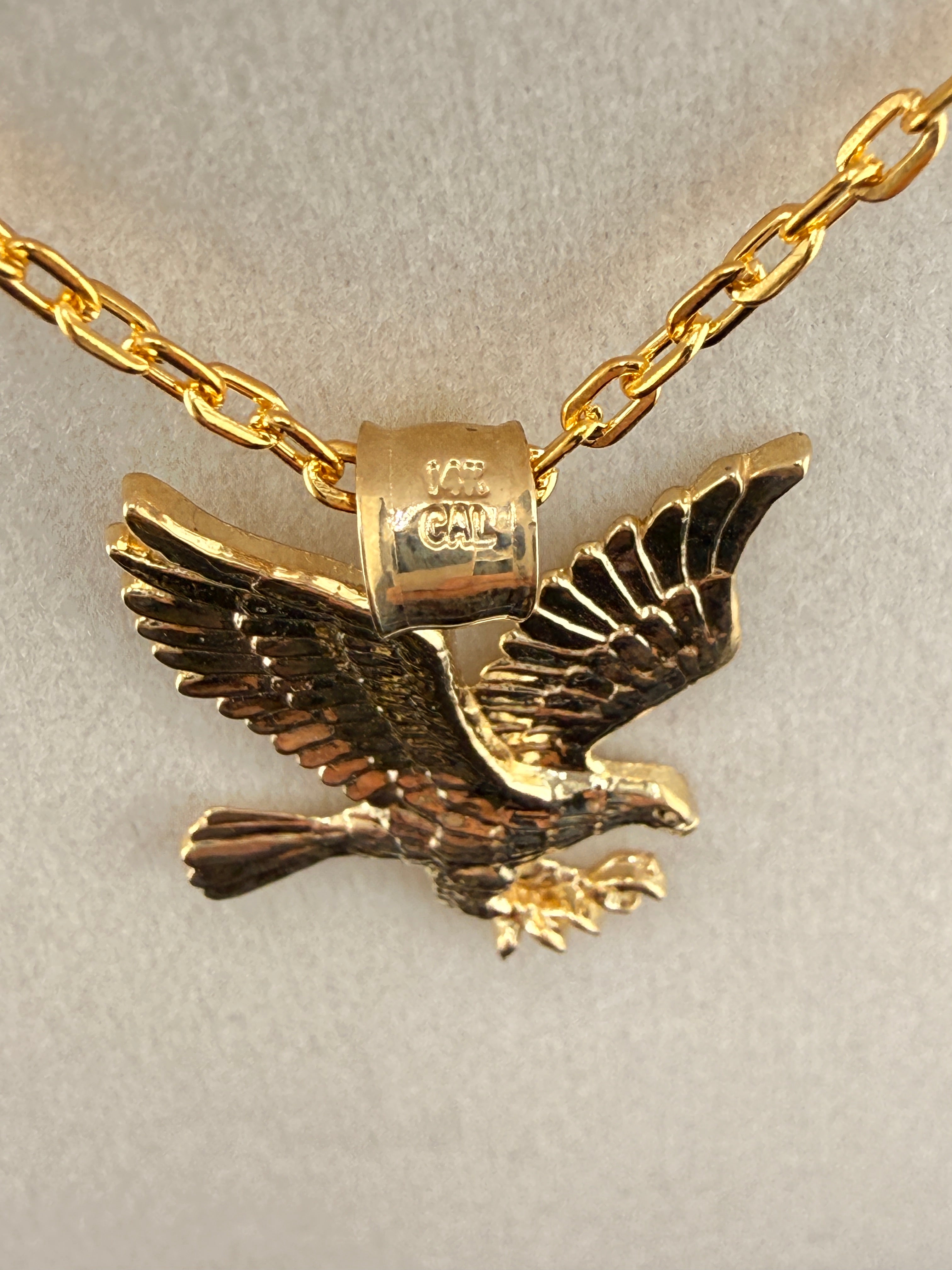 14k Gold Eagle pendant