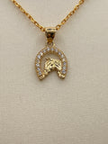 14k Gold Horseshoe Pendant