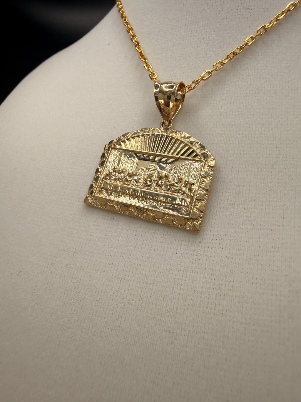 14K Gold The Last Supper Pendant