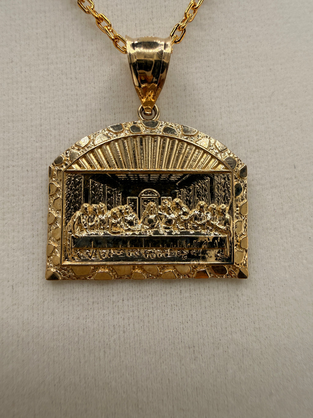 14K Gold The Last Supper Pendant