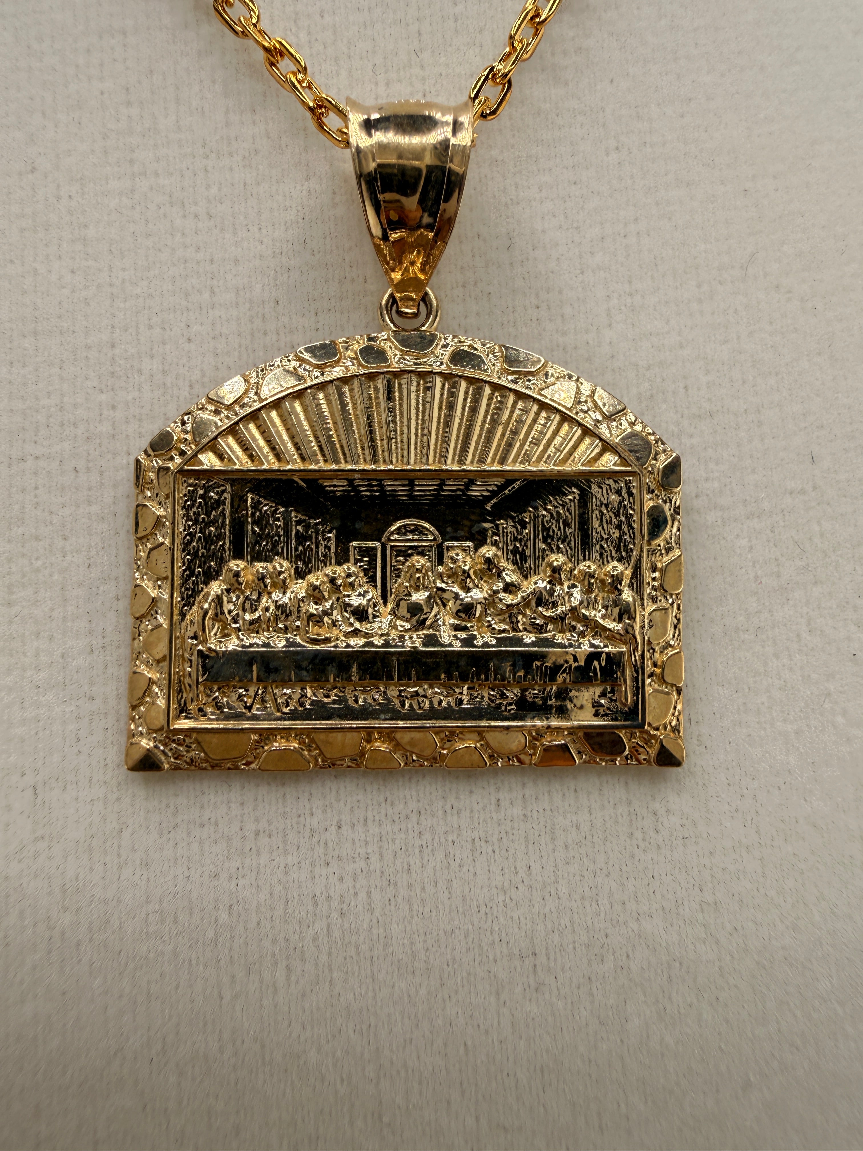 14K Gold The Last Supper Pendant
