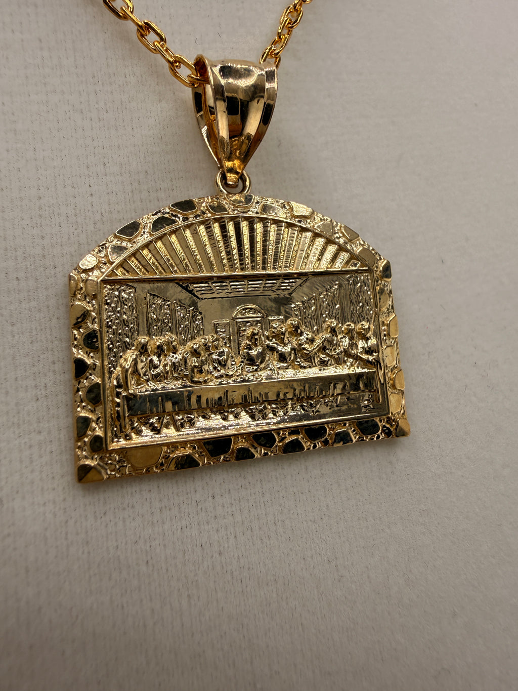 14K Gold The Last Supper Pendant