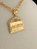 14K Solid Gold “The Last Supper” Pendant