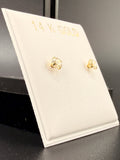 14K Gold 0.5 CT CZ Diamond Stud Earrings