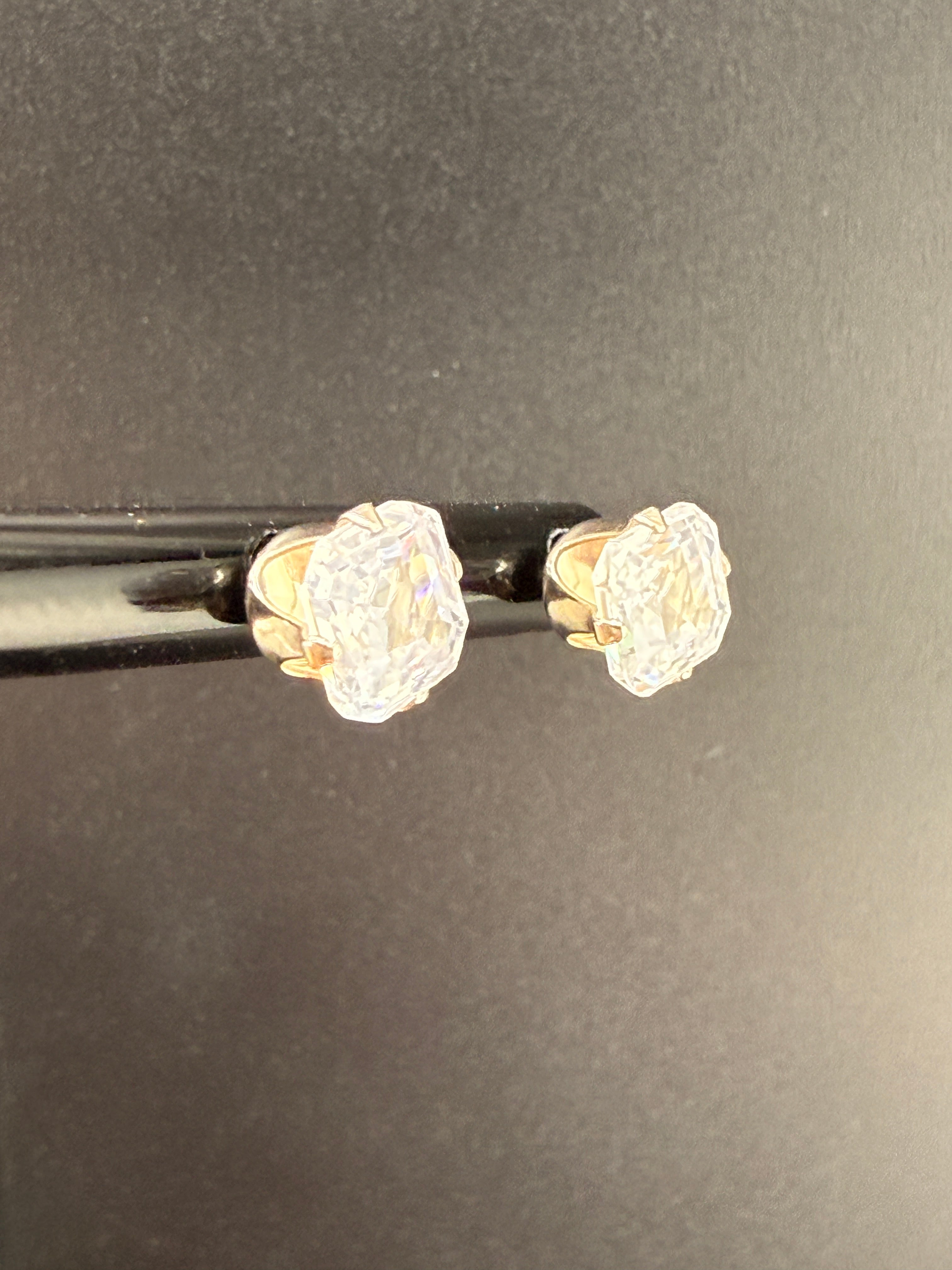 925 Sterling Silver 1 CT CZ Diamond Stud Earrings