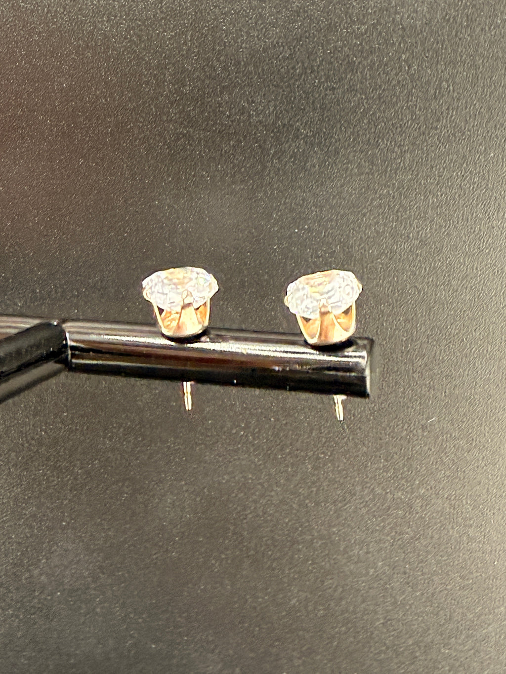 925 Sterling Silver 1 CT CZ Diamond Stud Earrings