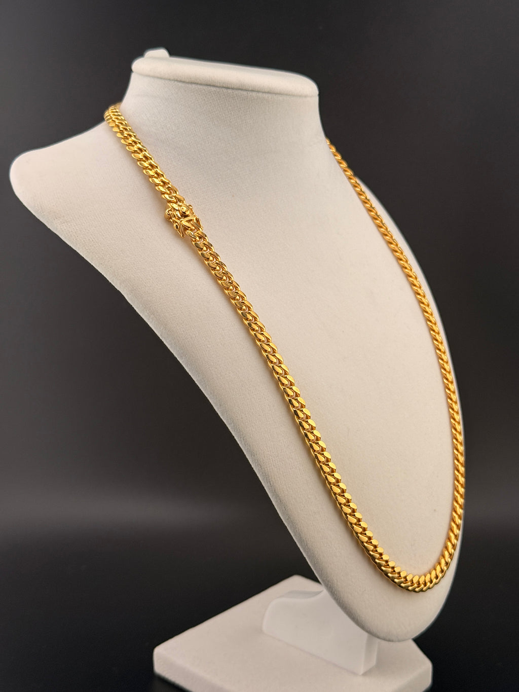 14Kt Gold Bonded over Sterling Silver Cuban Link Chain Necklace
