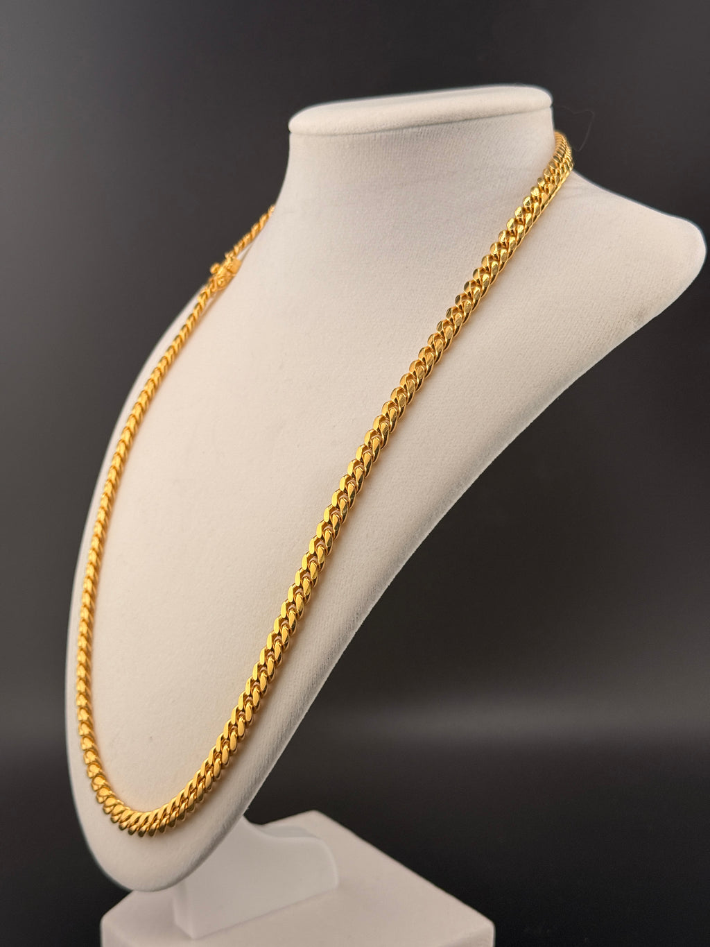 14Kt Gold Bonded over Sterling Silver Cuban Link Chain Necklace