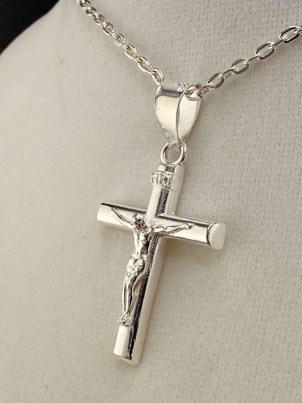 .925 Sterling Silver Cross Pendant – 1.5 Inch