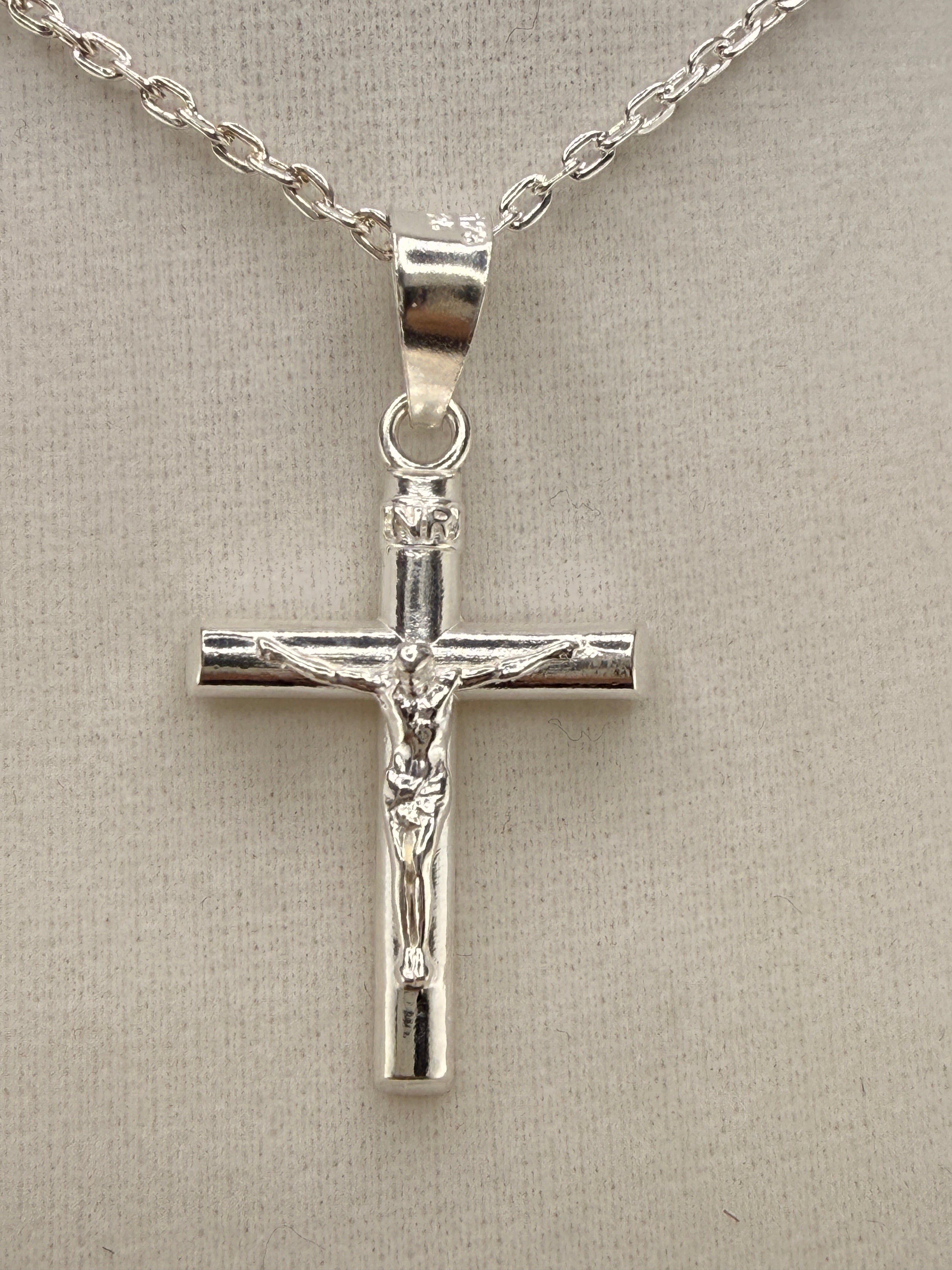 .925 Sterling Silver Cross Pendant – 1.5 Inch