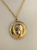 14K Gold Bonded Virgin Mary Pendant – .925 Sterling Silver, 1.5 Inch