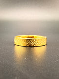 14K Gold Bonded Handcrafted Gold Band – .925 Sterling Silver, Size 10.5
