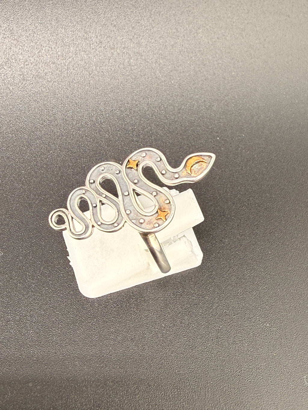 Sterling Silver Snake Ring – 3.36 Grams