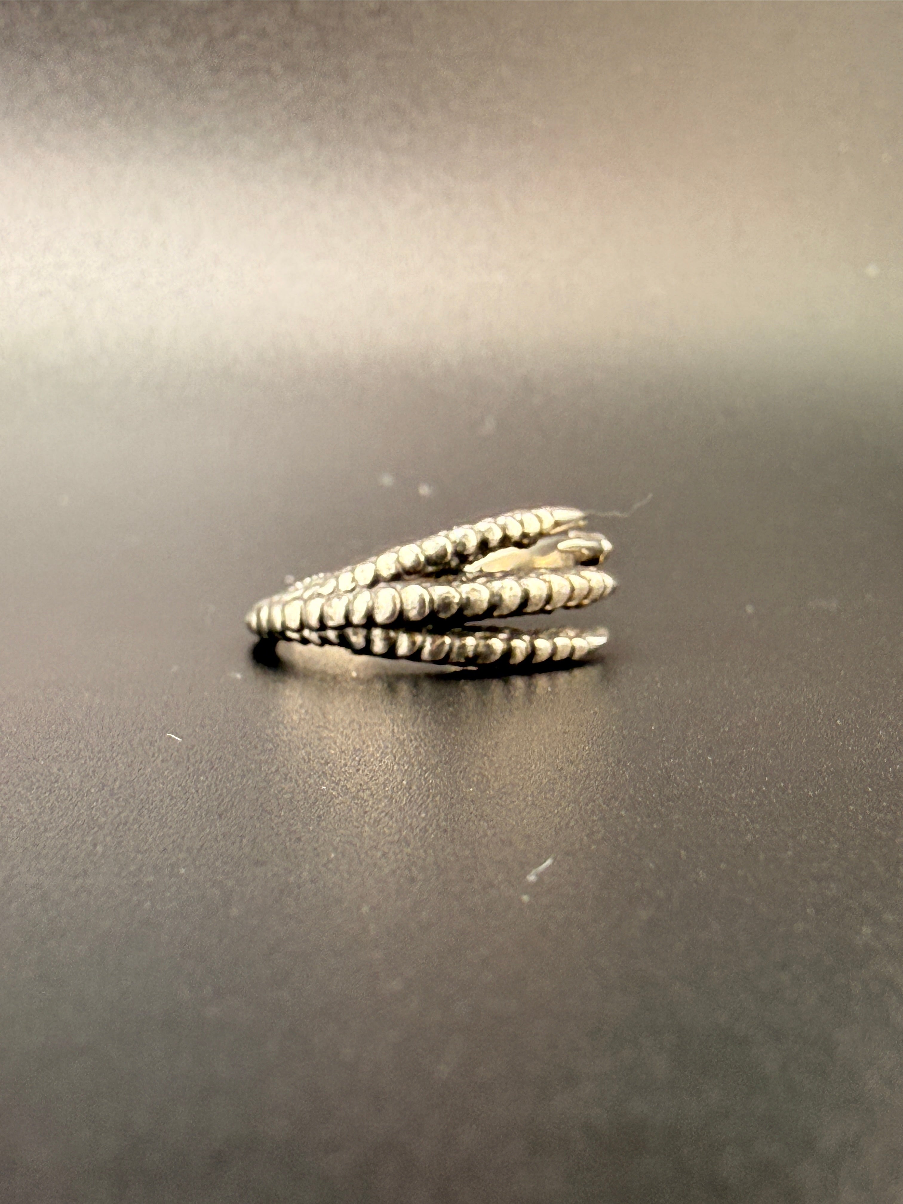 925 Sterling Silver Dragon Claw Ring – 2.5 Grams
