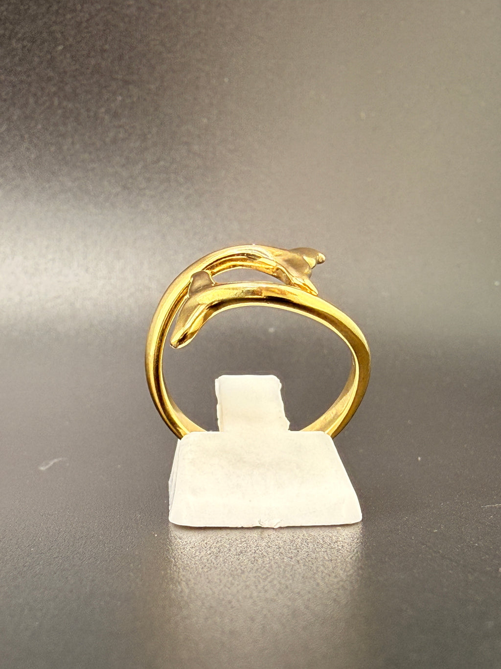 14K Gold Bonded Sterling Silver Arrow Ring – Adjustable Size, 2.11 Grams