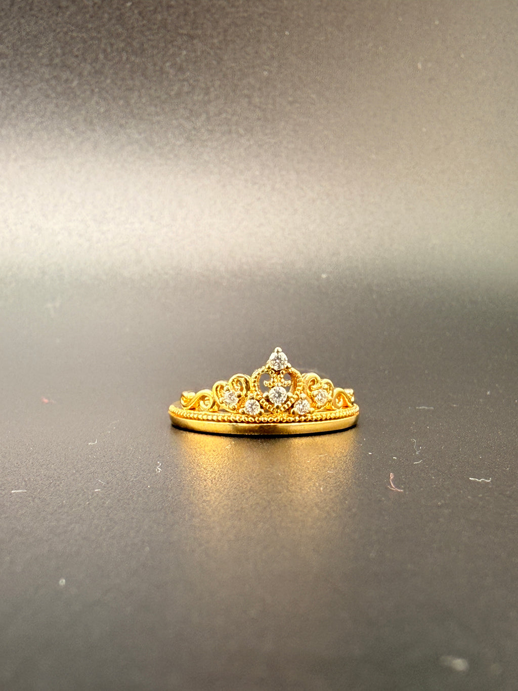 14K Gold Bonded Sterling Silver Tiara Ring – CZ DIAMONSDS