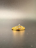 14K Gold Bonded Sterling Silver Tiara Ring – CZ DIAMONSDS