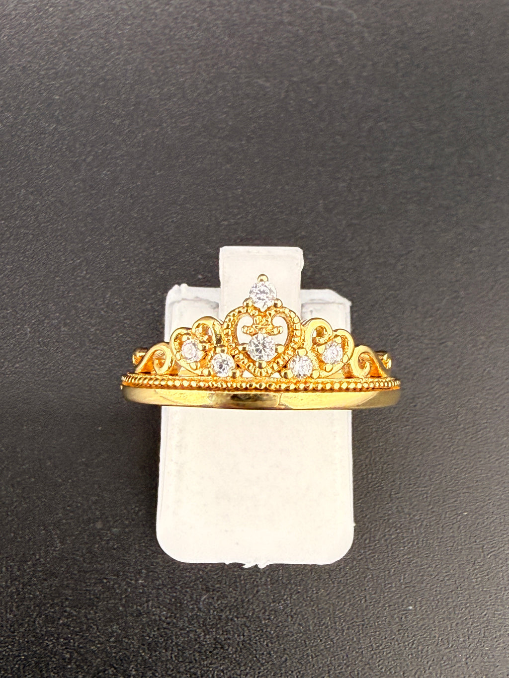 14K Gold Bonded Sterling Silver Tiara Ring – CZ DIAMONSDS