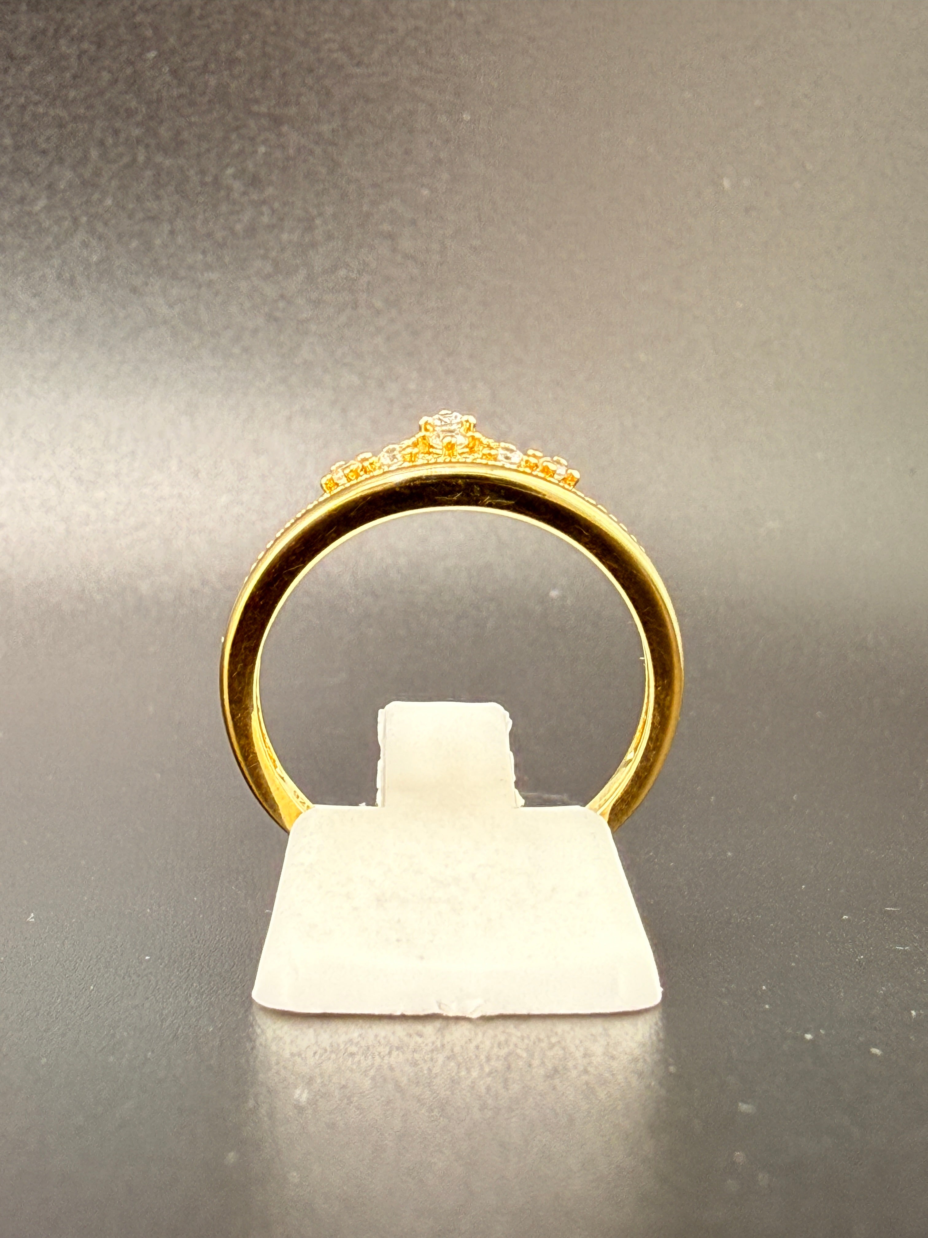 14K Gold Bonded Sterling Silver Tiara Ring – CZ DIAMONSDS