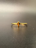14K Gold Bonded Sterling Silver Tiny Cross Ring