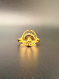 14K Gold Bonded Sterling Silver Mushroom Ring – Unique Mushroom Jewelry